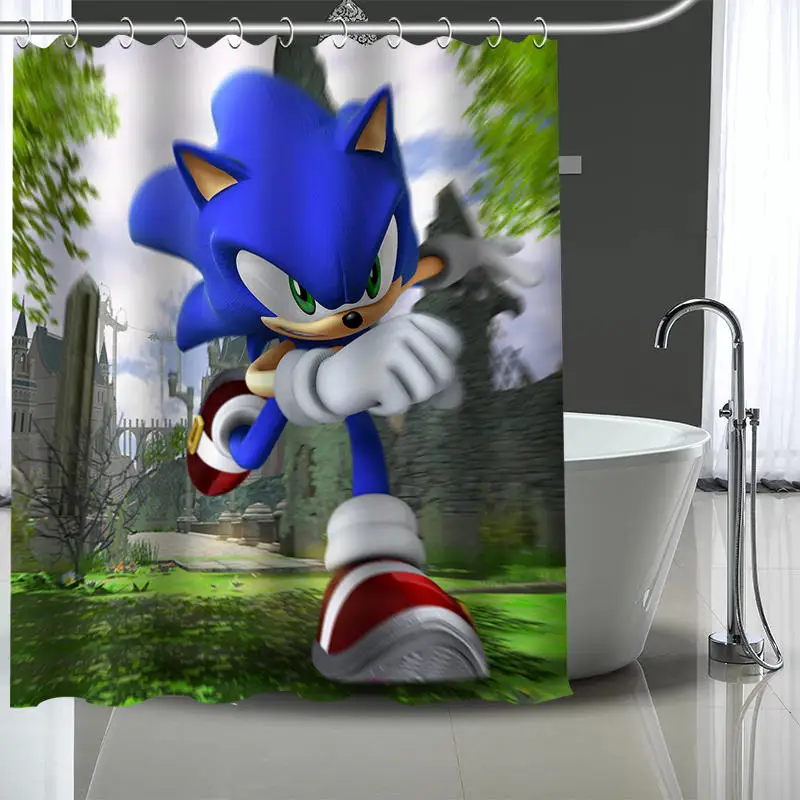 Custom sonic Shower Curtain With Plastic Hooks Modern Fabric Bath Curtains Home Decor Curtains Custom Your image
Custom sonic Shower Curtain With Plastic Hooks Modern Fabric Bath Curtains Home Decor Curtains Custom Your image