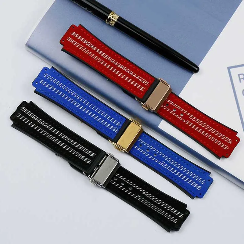 Leather Rubber Men's Watchband for HUBLOT Hengbao Fusion Series 25mmx 19mm Multicolor Comfortable Women's Watch Accessories
Leather Rubber Men's Watchband for HUBLOT Hengbao Fusion Series 25mmx 19mm Multicolor Comfortable Women's Watch Accessories