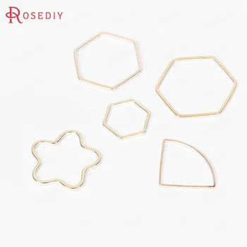 (B066)30 pieces Gold Color Brass Flower Hexagon Sector Shape Solid Closed Connect Rings Diy Earrings Accessories Findings
(B066)30 pieces Gold Color Brass Flower Hexagon Sector Shape Solid Closed Connect Rings Diy Earrings Accessories Findings