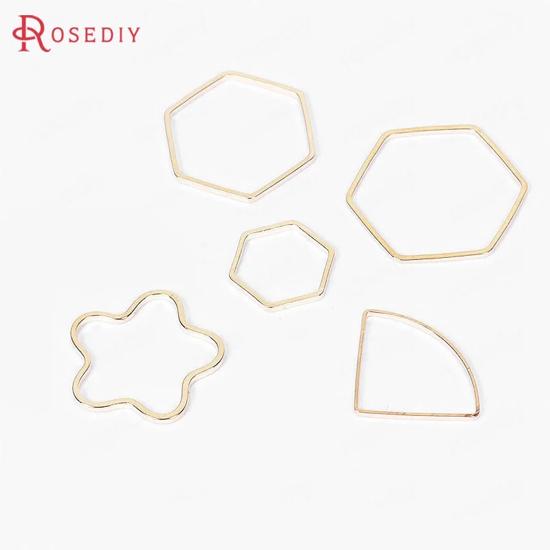 (B066)30 pieces Gold Color Brass Flower Hexagon Sector Shape Solid Closed Connect Rings Diy Earrings Accessories Findings
(B066)30 pieces Gold Color Brass Flower Hexagon Sector Shape Solid Closed Connect Rings Diy Earrings Accessories Findings