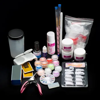 Professional 19 Acrylic Nail Art Set Kit Tips Powder Liquid Brush Glitter Clipper Primer File Set Kit New Nail Art Decoration
Professional 19 Acrylic Nail Art Set Kit Tips Powder Liquid Brush Glitter Clipper Primer File Set Kit New Nail Art Decoration