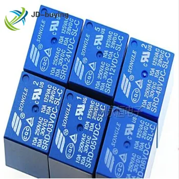100PCS/lot Relay SRD-05VDC-SL-C SRD-12VDC-SL-C SRD-24VDC-SL-C SRD-48VDC-SL-C 5V 12V 24V 48V 10A 250VAC 5PIN T73
100PCS/lot Relay SRD-05VDC-SL-C SRD-12VDC-SL-C SRD-24VDC-SL-C SRD-48VDC-SL-C 5V 12V 24V 48V 10A 250VAC 5PIN T73