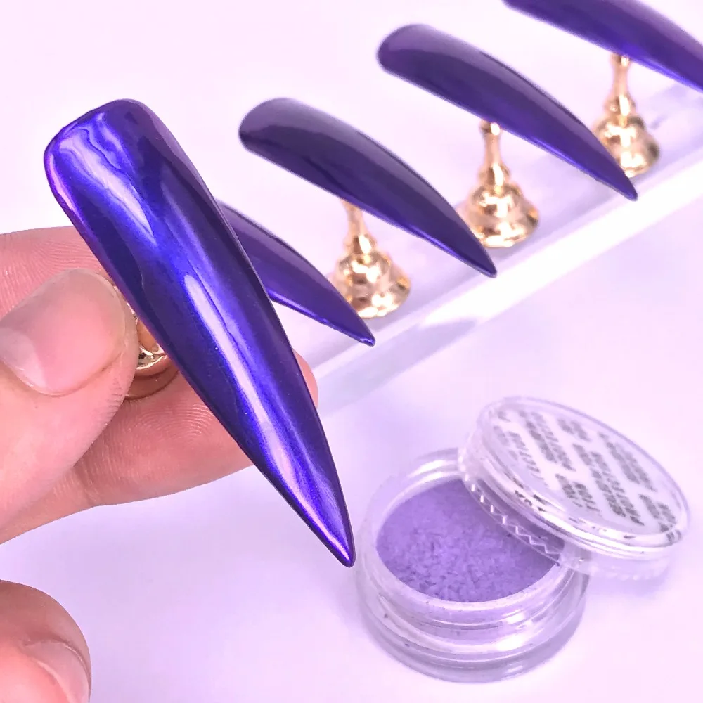 YWK 1g/Bottle Purple Nail Powder Polish Chrome Pigment Mirror Powder Nails Manicure Mirror Effect Nail Art Glitter Powder
YWK 1g/Bottle Purple Nail Powder Polish Chrome Pigment Mirror Powder Nails Manicure Mirror Effect Nail Art Glitter Powder