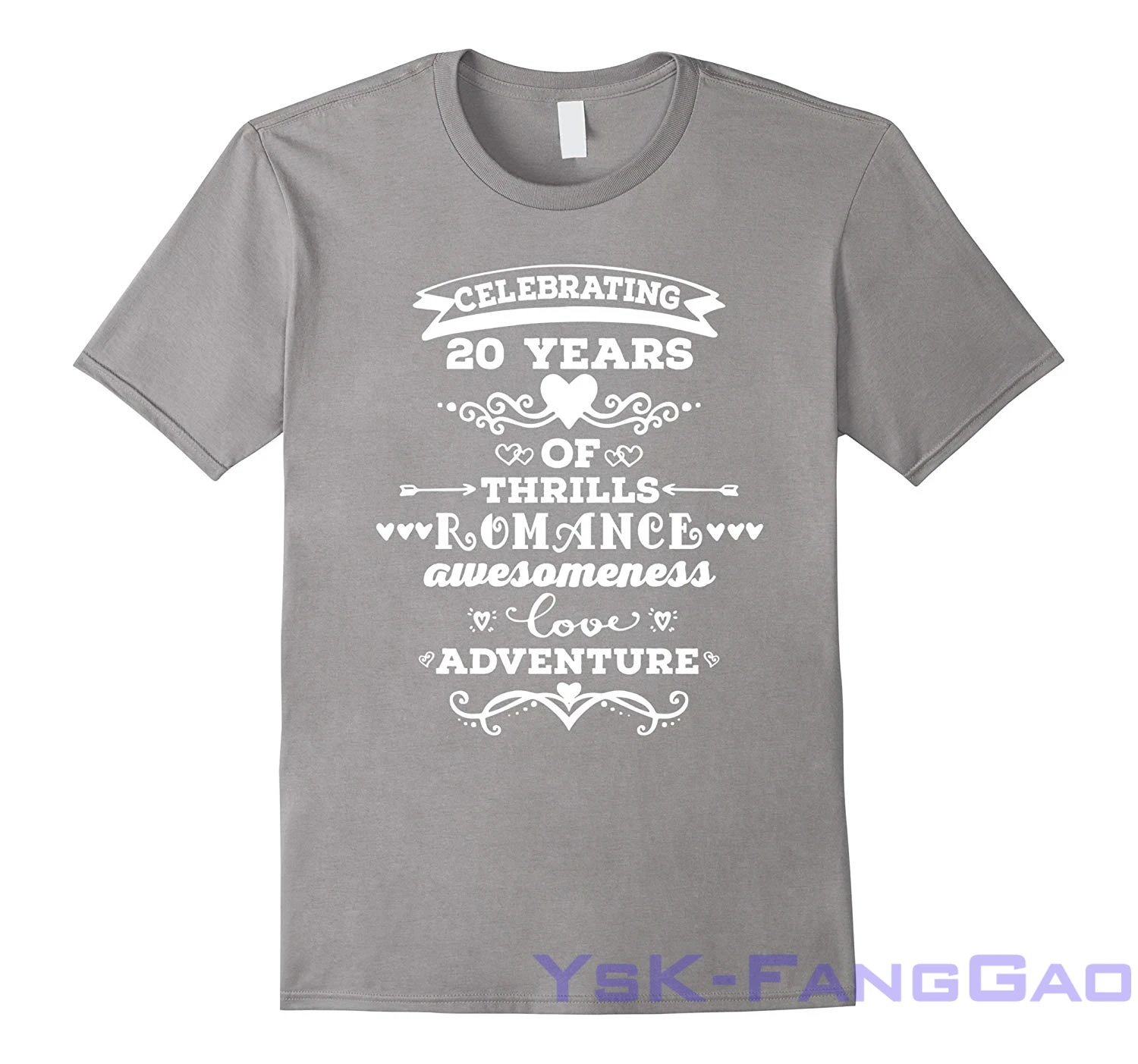 Summer funny print 20th Wedding Anniversary T-shirt 20 Years Together Gift t shirt men women tops tee 100% cotton tshirts
Summer funny print 20th Wedding Anniversary T-shirt 20 Years Together Gift t shirt men women tops tee 100% cotton tshirts