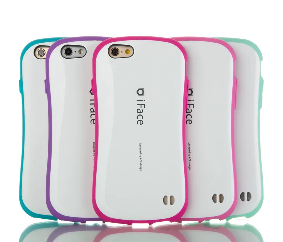 Korea Style iface Case For Apple iPhone 5 5S Cases Shock Absorbing PC Hard + Silicone Cover for SE Back Phone Bag | Мобильные