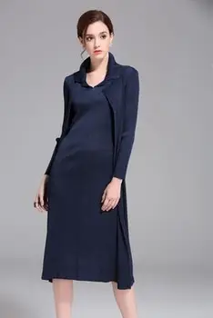 FREE SHIPPING Fashion Long sleeve dress off two lapel miyake fold pure color dress IN STOCK
FREE SHIPPING Fashion Long sleeve dress off two lapel miyake fold pure color dress IN STOCK