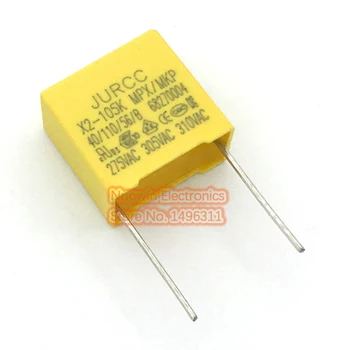 10pcs 1uF capacitor X2 capacitor 275VAC Pitch 15mm X2 Polypropylene film capacitor 1uF
10pcs 1uF capacitor X2 capacitor 275VAC Pitch 15mm X2 Polypropylene film capacitor 1uF