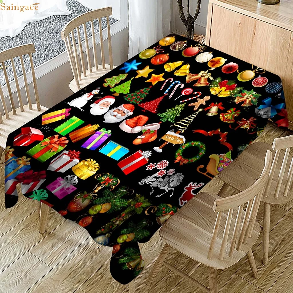 Saingace New Year Christmas Tablecloth Dustproof Table Cover X-mas Thanksgiving Dinner 3D Tablecloth Home Party Decor OEM N 08
Saingace New Year Christmas Tablecloth Dustproof Table Cover X-mas Thanksgiving Dinner 3D Tablecloth Home Party Decor OEM N 08