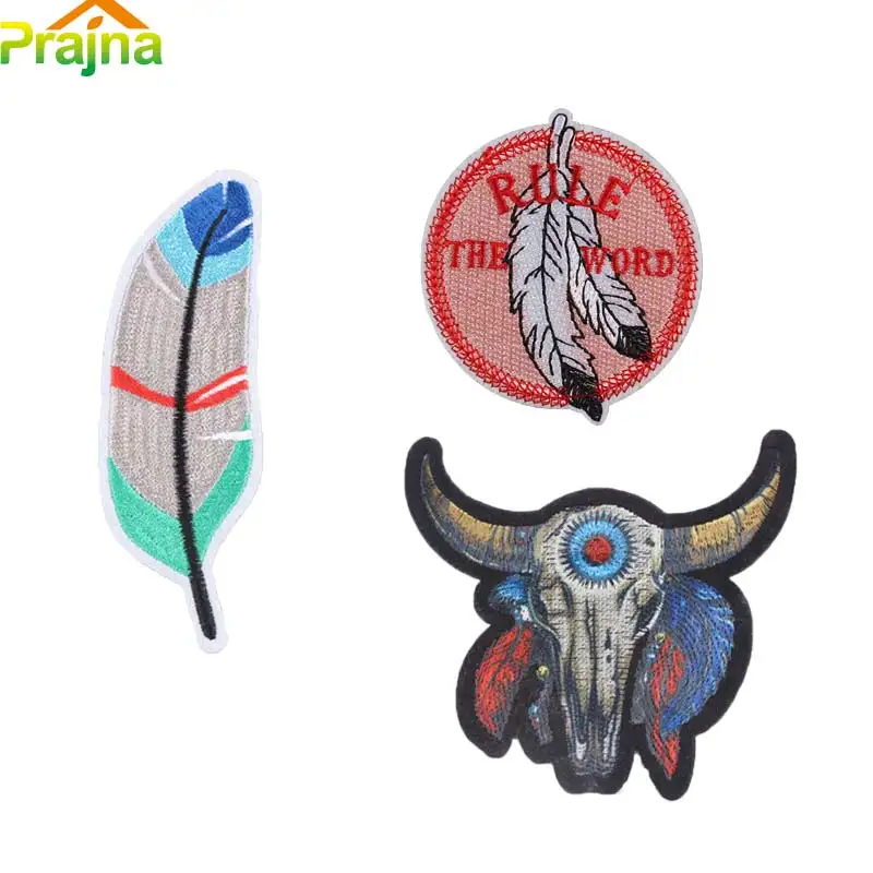 DIY Feather Embroidered Patch Plume Applique Cool Cow Patch Stickers Iron On Badges Patches For Clothes Jackets Patches E
DIY Feather Embroidered Patch Plume Applique Cool Cow Patch Stickers Iron On Badges Patches For Clothes Jackets Patches E