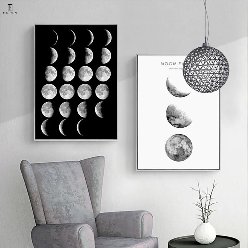 Nordic Simple Moon Phase Art Canvas Home Decor Wall Paintings Of The Moon Turns From The Crescent To The Full To The Crescent
Nordic Simple Moon Phase Art Canvas Home Decor Wall Paintings Of The Moon Turns From The Crescent To The Full To The Crescent