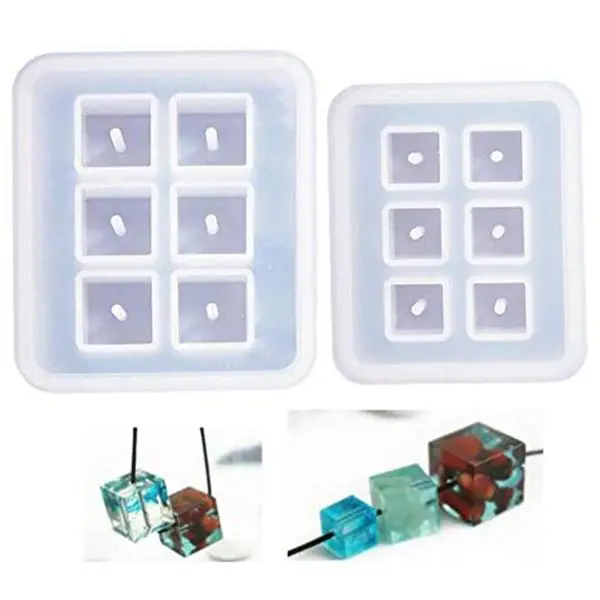 2pcs Cubic Design Silicone Bead Molds with Holes Square Epoxy Mold for ,Polymer Clay,Soap Making, Cabochon Gemstone Crafting P
2pcs Cubic Design Silicone Bead Molds with Holes Square Epoxy Mold for ,Polymer Clay,Soap Making, Cabochon Gemstone Crafting P