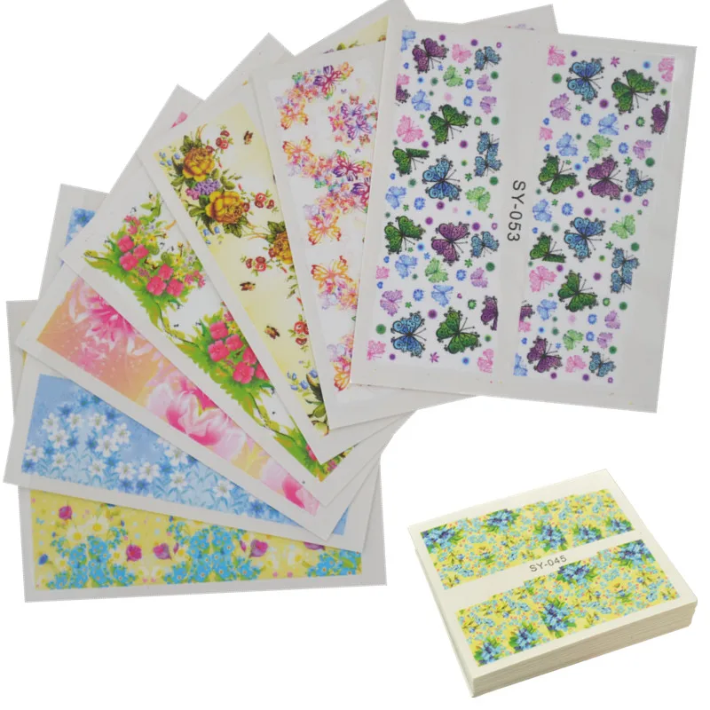 YZWLE 42 Sheets Flowers Designs DIY Decals Nails Art Water Transfer Printing Stickers For Nails Salon
YZWLE 42 Sheets Flowers Designs DIY Decals Nails Art Water Transfer Printing Stickers For Nails Salon