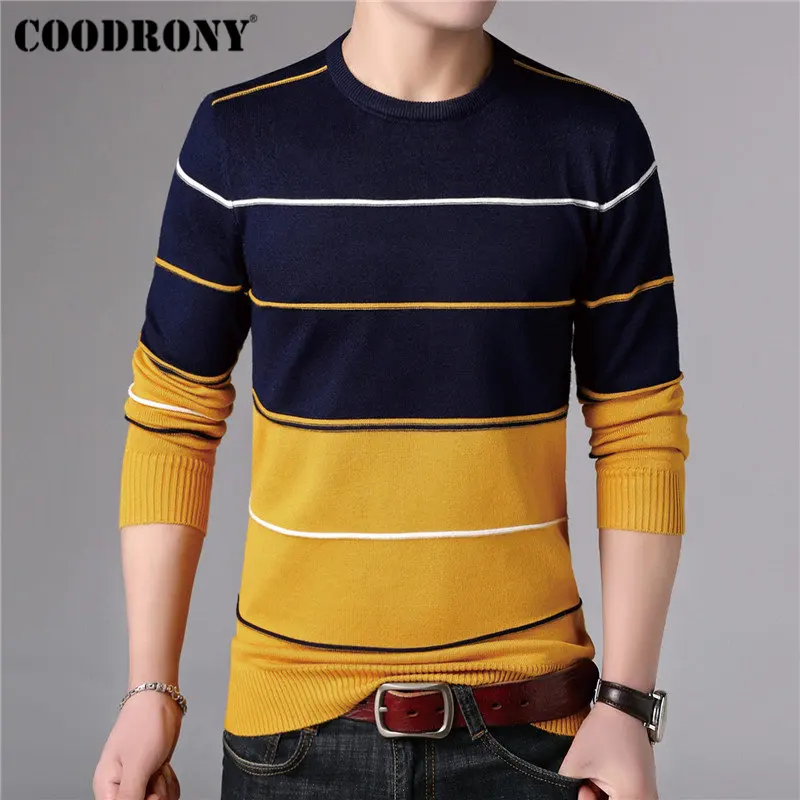 COODRONY Casual O-Neck Pull Homme Cotton Sweater Men Clothes 2018 Autumn Winter Soft Wool Pullover Men Long Sleeve Knitwear B015
COODRONY Casual O-Neck Pull Homme Cotton Sweater Men Clothes 2018 Autumn Winter Soft Wool Pullover Men Long Sleeve Knitwear B015