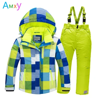 Kids Sporty Snow Ski Suit Winter Children Clothing Set Girls Thick Fleece Jacket+Bib Pants Warm Windproof Coat For Boys 4-16T
Kids Sporty Snow Ski Suit Winter Children Clothing Set Girls Thick Fleece Jacket+Bib Pants Warm Windproof Coat For Boys 4-16T