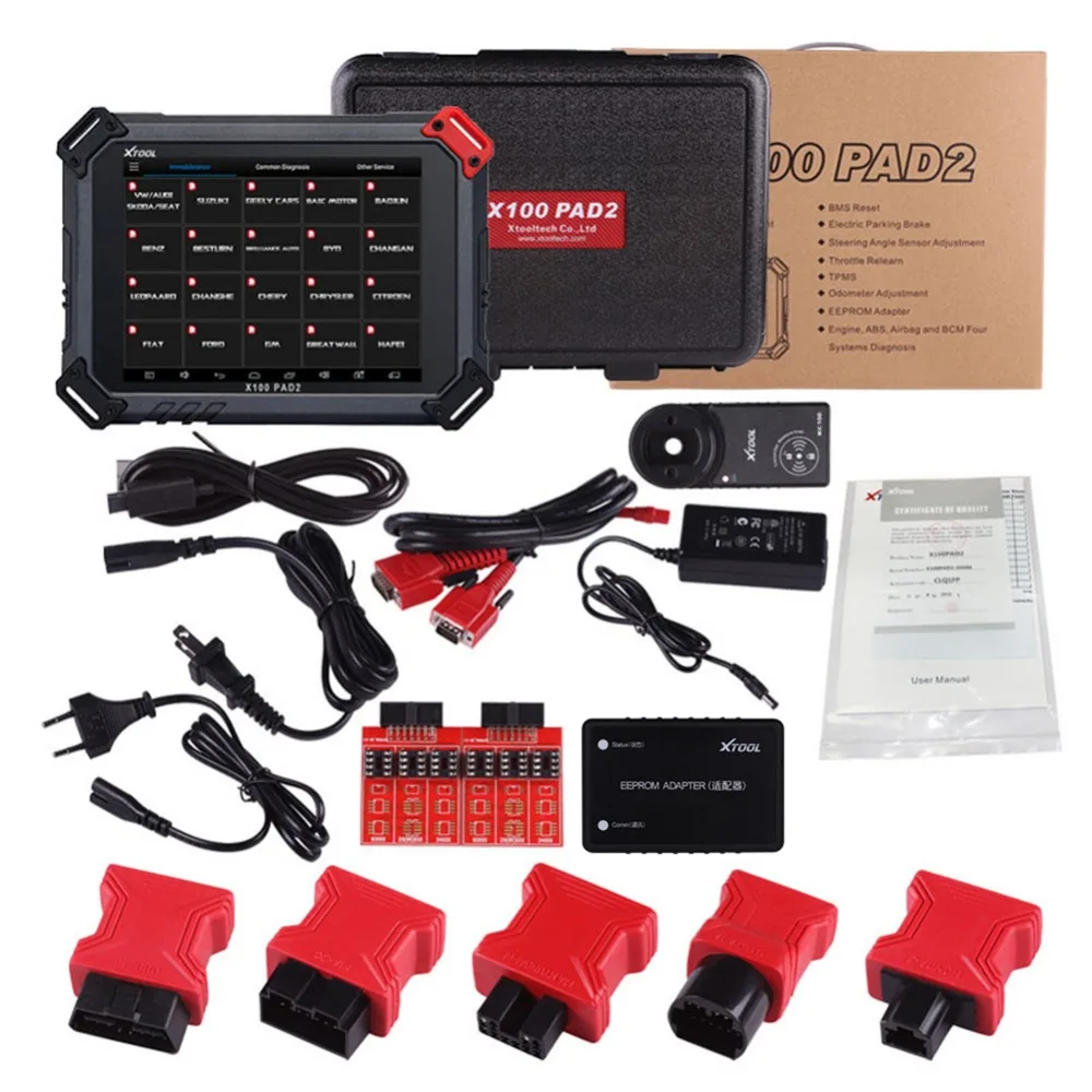 100% Original XTOOL X100 Pad2 Pro Auto Key Programmer With KC100 For VW 4th 5th Pro PAD 2 OBD2 Odometer
100% Original XTOOL X100 Pad2 Pro Auto Key Programmer With KC100 For VW 4th 5th Pro PAD 2 OBD2 Odometer
