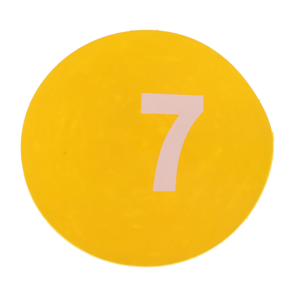 10Pcs Football Training Mark Plates Sport Exercise Traffic Plate for Football, Table Tennis Athletes Physical Strength