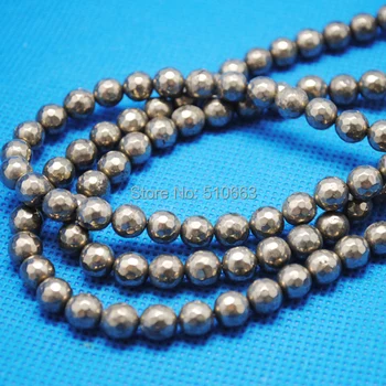 2 Strings/Lot(76pcs),Nature Cooper Pyrites Stone,Nature Cooper Stone,Faceted Round Ball,Accessories & Fittings,Size: 10mm
2 Strings/Lot(76pcs),Nature Cooper Pyrites Stone,Nature Cooper Stone,Faceted Round Ball,Accessories & Fittings,Size: 10mm
