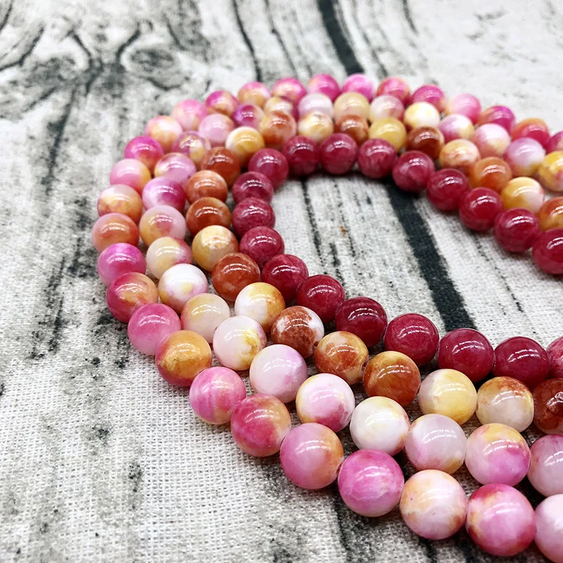 Wholesale Natural Colorful Pink White Red Stone Round Persian Jad Loose Beads for Jewelry Making DIY Bracelet 6mm 8mm 10mm
Wholesale Natural Colorful Pink White Red Stone Round Persian Jad Loose Beads for Jewelry Making DIY Bracelet 6mm 8mm 10mm