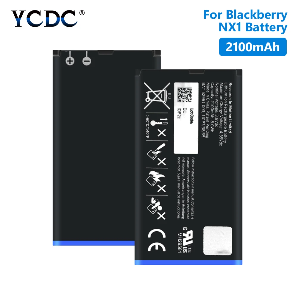 2100mAh NX1 Replacement Battery For Blackberry Q10 Q10 LTE Q10 LTE SQN100-1 Lithium Polymer Mobile Phone Batteries
2100mAh NX1 Replacement Battery For Blackberry Q10 Q10 LTE Q10 LTE SQN100-1 Lithium Polymer Mobile Phone Batteries