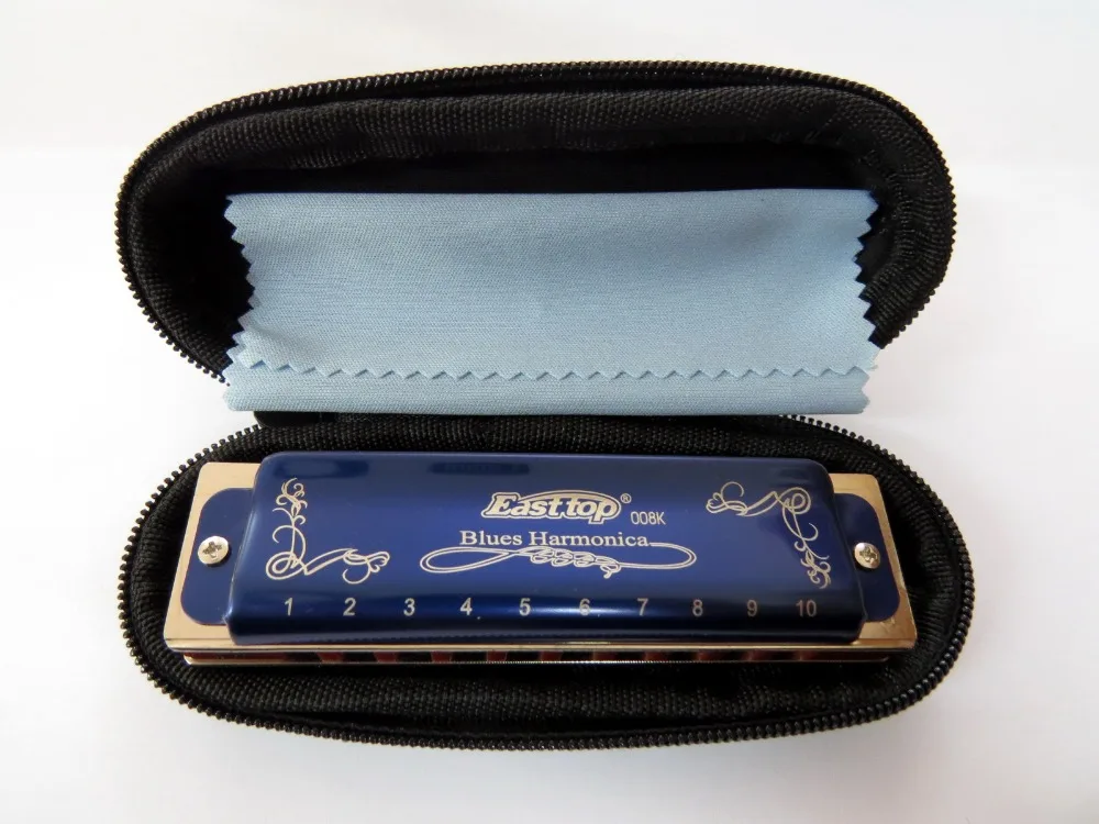 EASTTOP mouth organ T008K Blues harmonica,key of F#,new blue color,good quality harmonica for beginner,player,gift
EASTTOP mouth organ T008K Blues harmonica,key of F#,new blue color,good quality harmonica for beginner,player,gift