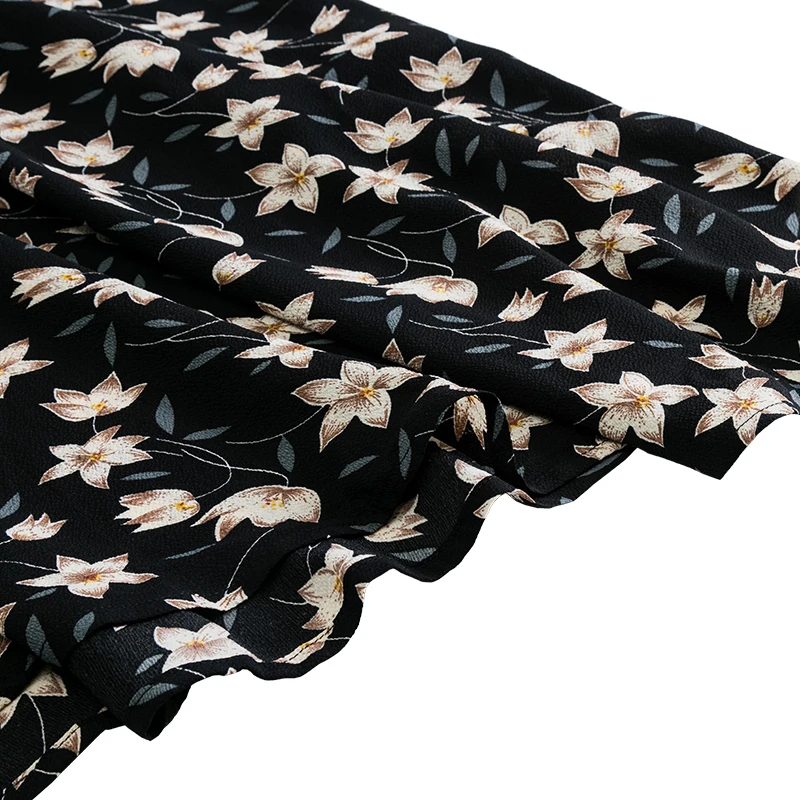 fashion polka dot girls long skirt floral black elegant maxi office zipper skirts with lining plus size M30241 HTB1.RpwPkPoK1RjSZKbq6x1IXXaK - fashion polka dot girls long skirt floral black elegant maxi office zipper skirts with lining plus size M30241