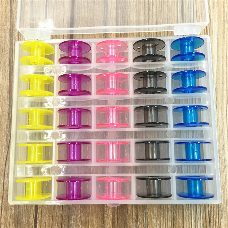 Sewing Accessories Plastic/Metal 25pcs Bobbins Sewing Machine Spools Thread Storage Case Box for Home Sewing Tools Supplies
Sewing Accessories Plastic/Metal 25pcs Bobbins Sewing Machine Spools Thread Storage Case Box for Home Sewing Tools Supplies
