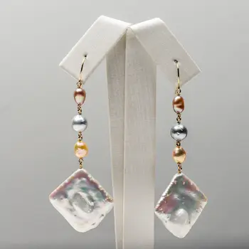 Chic 5-19mm Multicolor Akoya Pearl Keshi Pearl Long Drop Earrings 9k Yellow Gold
Chic 5-19mm Multicolor Akoya Pearl Keshi Pearl Long Drop Earrings 9k Yellow Gold