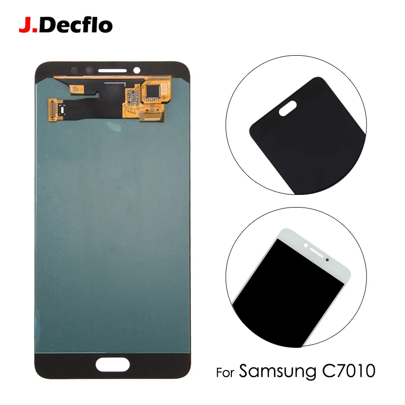 

OLED AMOLED For Samsung Galaxy C7010 C7 Pro LCD Display Touch Screen Glass Panel Digitizer Assembly Black White