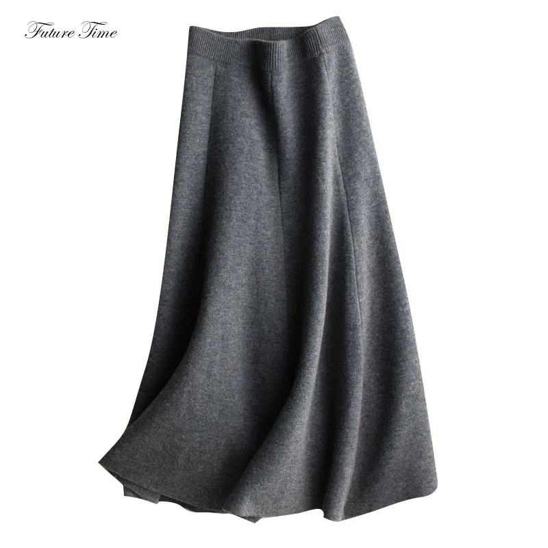 Wool Skirt Autumn and Winter High Waist Women Knitted Sweater Skirts A-line Skirt Thick Warm Cashmere Black Grey Midi C1681
Wool Skirt Autumn and Winter High Waist Women Knitted Sweater Skirts A-line Skirt Thick Warm Cashmere Black Grey Midi C1681