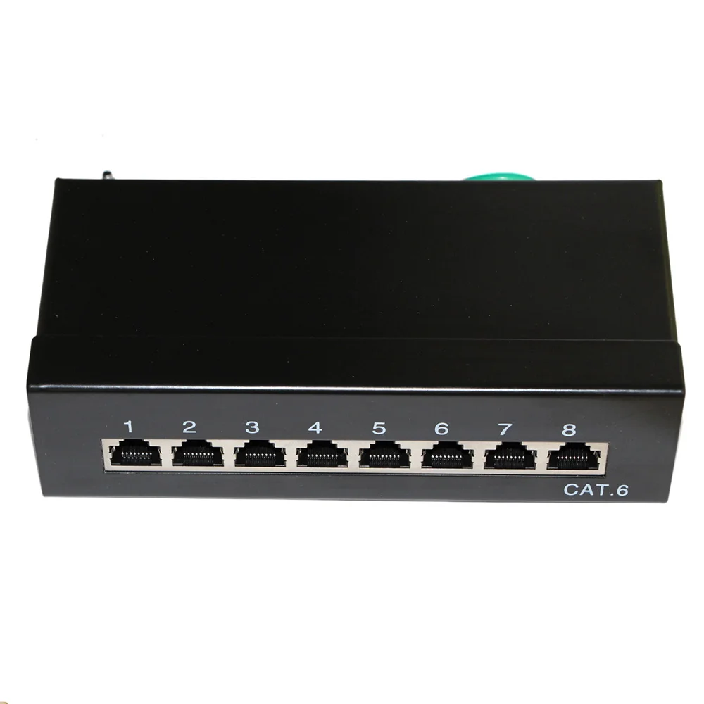 8 Ports FTP Cat 6 Shield Network Patch Panel Wall Mounted 1U Height Fluke Passed for RJ 45 Plug,Keystone Jack,Network Cables
8 Ports FTP Cat 6 Shield Network Patch Panel Wall Mounted 1U Height Fluke Passed for RJ 45 Plug,Keystone Jack,Network Cables