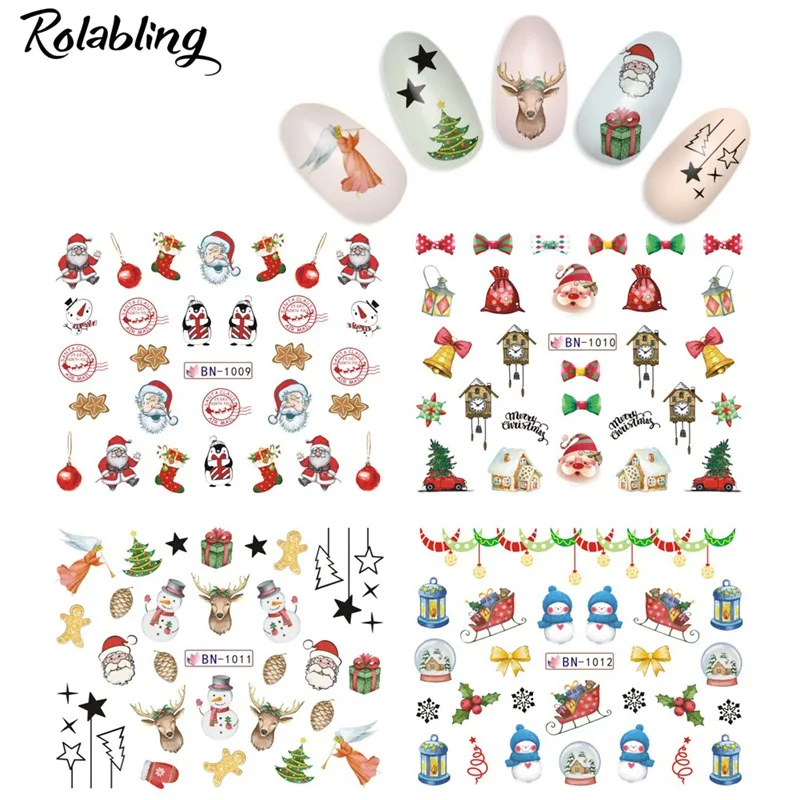Rolabling Christmas Nail Sticker Decal Water Transfer Stickers On Nails accessories Nail Art Stickers for nails water decals
Rolabling Christmas Nail Sticker Decal Water Transfer Stickers On Nails accessories Nail Art Stickers for nails water decals