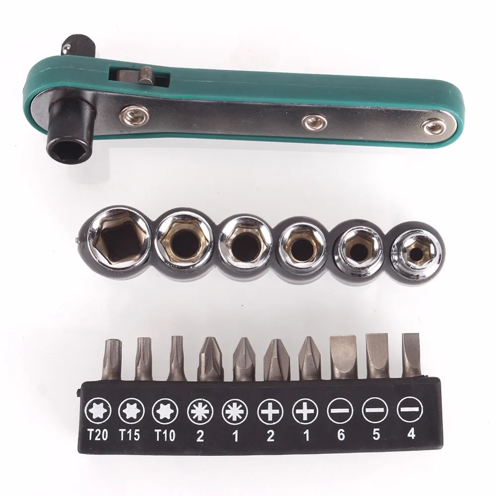 Practical 17Pcs/set Mini Rapid Ratchet Wrench 1/4 Screwdriver Rod 6.35 Quick Socket Wrench Tool With Bit #235209
Practical 17Pcs/set Mini Rapid Ratchet Wrench 1/4 Screwdriver Rod 6.35 Quick Socket Wrench Tool With Bit #235209