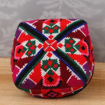 Ethnic Dance Lady cap Performance Flower Hat Arab countries chapeau Middle East Muslim Style Xinjiang Uygur Hat Dance Headwear
Ethnic Dance Lady cap Performance Flower Hat Arab countries chapeau Middle East Muslim Style Xinjiang Uygur Hat Dance Headwear