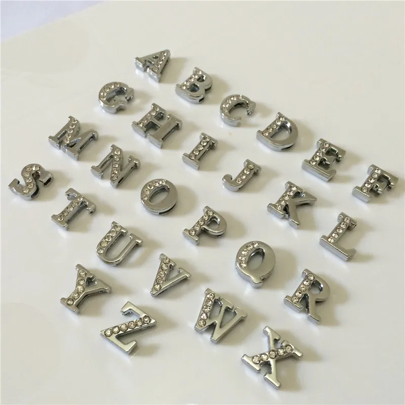 8MM DIY Silver Half Rhinestones Slide Letters "A-Z"Letters Choose Freely Fit 8MM DIY Belt Bracelet SL05
8MM DIY Silver Half Rhinestones Slide Letters "A-Z"Letters Choose Freely Fit 8MM DIY Belt Bracelet SL05