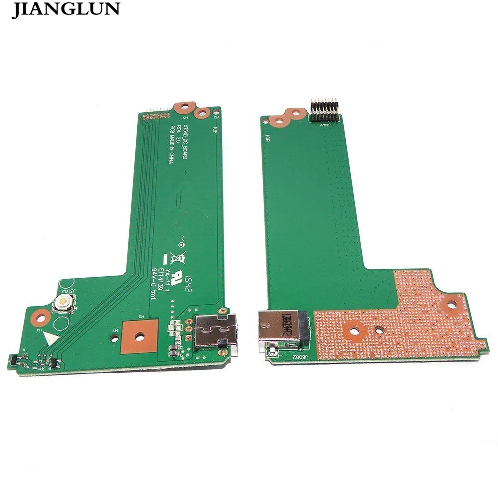 JIANGLUN DC IN POWER JACK BUTTON BOARD For ASUS X75A X75VD X75VB X75VC F75VD A75F connector
JIANGLUN DC IN POWER JACK BUTTON BOARD For ASUS X75A X75VD X75VB X75VC F75VD A75F connector