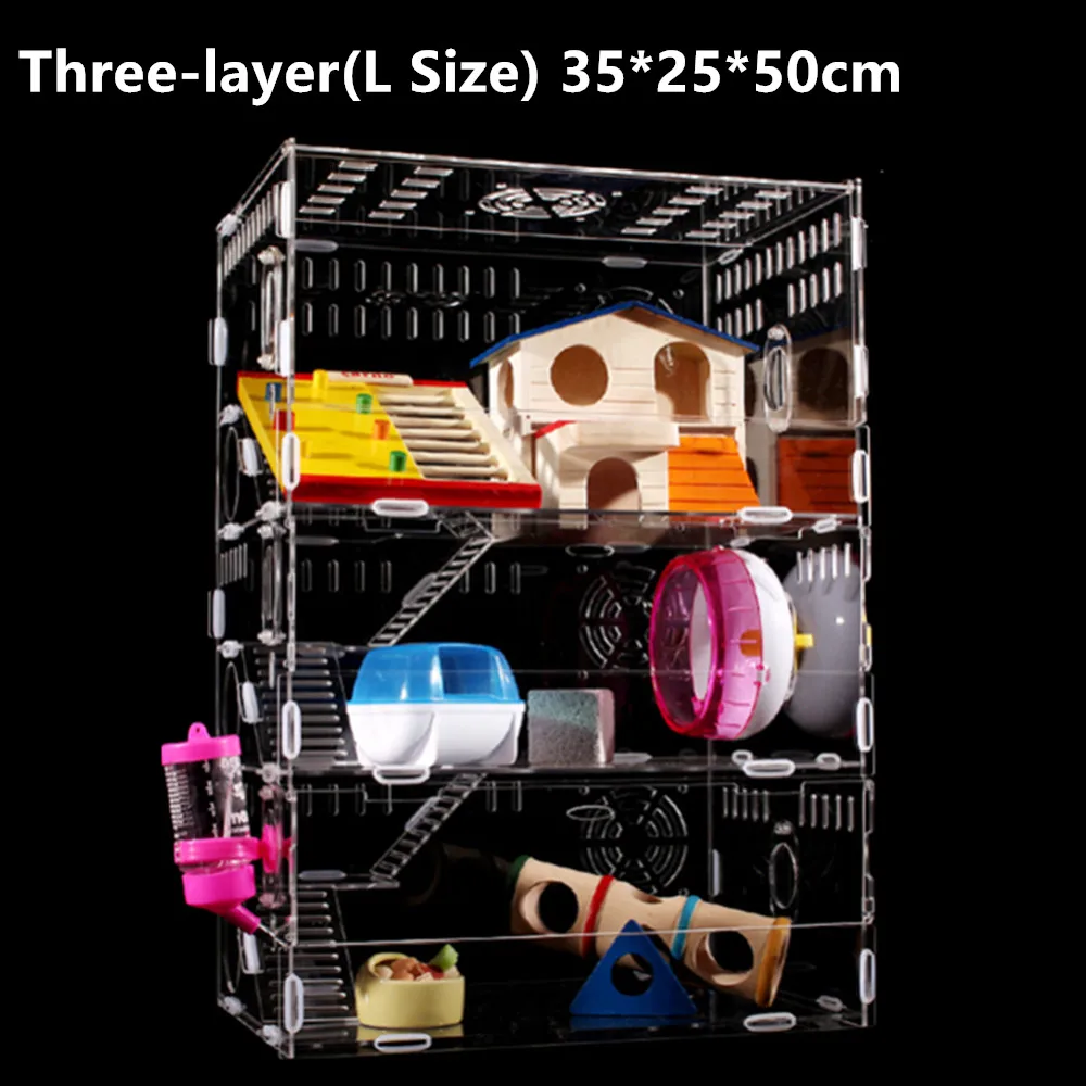 Large Luxury Hamster Cage Funny Guinea Pig Cage Acrylic Small Pets Mice House Chinchilla Ferret Hedgehog Hamster Accessories
Large Luxury Hamster Cage Funny Guinea Pig Cage Acrylic Small Pets Mice House Chinchilla Ferret Hedgehog Hamster Accessories