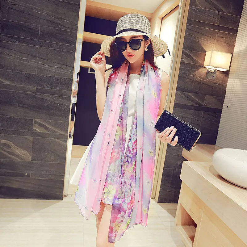 196*146cm Pareo Scarves Women's Long Striped Rainbow Print Chiffon Sarongs Hijab Beach Swimsuit Cover Up Bikini Scarf Plus Size
196*146cm Pareo Scarves Women's Long Striped Rainbow Print Chiffon Sarongs Hijab Beach Swimsuit Cover Up Bikini Scarf Plus Size