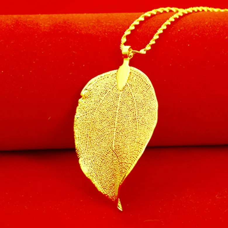 Unique Real Leaf Veins Pendant Chain Yellow Gold Filled Men Women Hollow Plant Pendant Necklace Gift
Unique Real Leaf Veins Pendant Chain Yellow Gold Filled Men Women Hollow Plant Pendant Necklace Gift