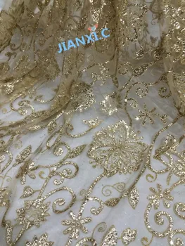 Nigerian French Lace Fabric JIANXI.C-111671 Latest Glitter Laces High Quality African net Lace With glued glitter
Nigerian French Lace Fabric JIANXI.C-111671 Latest Glitter Laces High Quality African net Lace With glued glitter