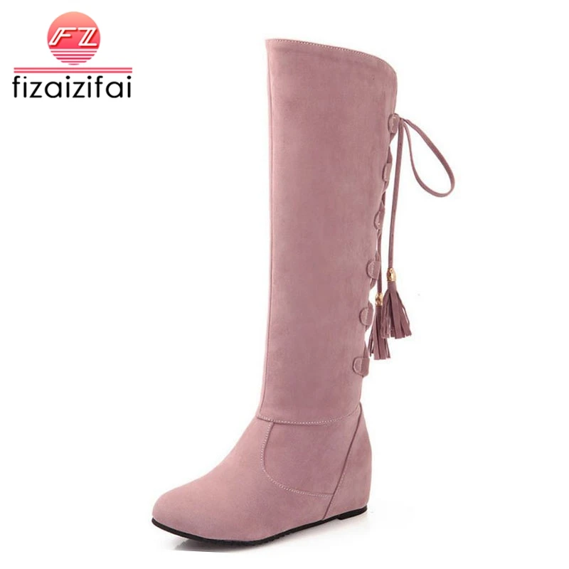 Women Autumn Winter Boots Flat Heel Women Boots Knee High Boots Women Lace Up Wedges Women Long Boots Booties Size 33-43
Women Autumn Winter Boots Flat Heel Women Boots Knee High Boots Women Lace Up Wedges Women Long Boots Booties Size 33-43