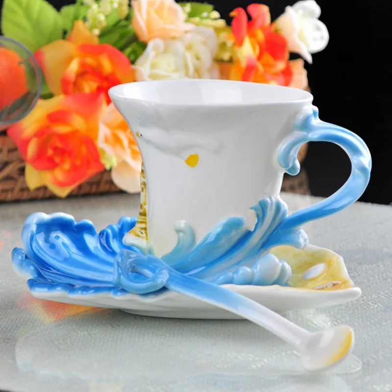 2018 Newest Creative Ceramic Coffee Cups With Saucer Tea Milk Cup Set with spoon Drinkware-Z0046
2018 Newest Creative Ceramic Coffee Cups With Saucer Tea Milk Cup Set with spoon Drinkware-Z0046