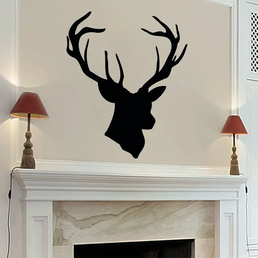 

Environmental deer antlers picture vinyl wallpaper living room bedroom mural art home decoration wall decals Y-29