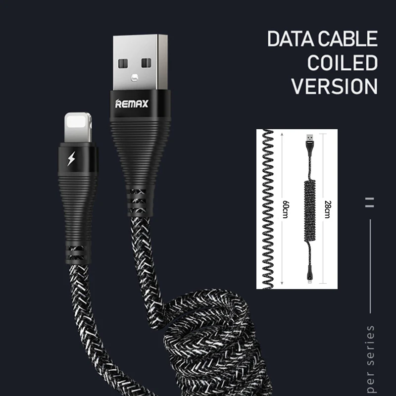 Remax Spring Data Cable 2.4A Fast Charging Data Cable With Data Transfer For iPhone X 6 7 8 For Xiaomi Samsung Huawei
Remax Spring Data Cable 2.4A Fast Charging Data Cable With Data Transfer For iPhone X 6 7 8 For Xiaomi Samsung Huawei