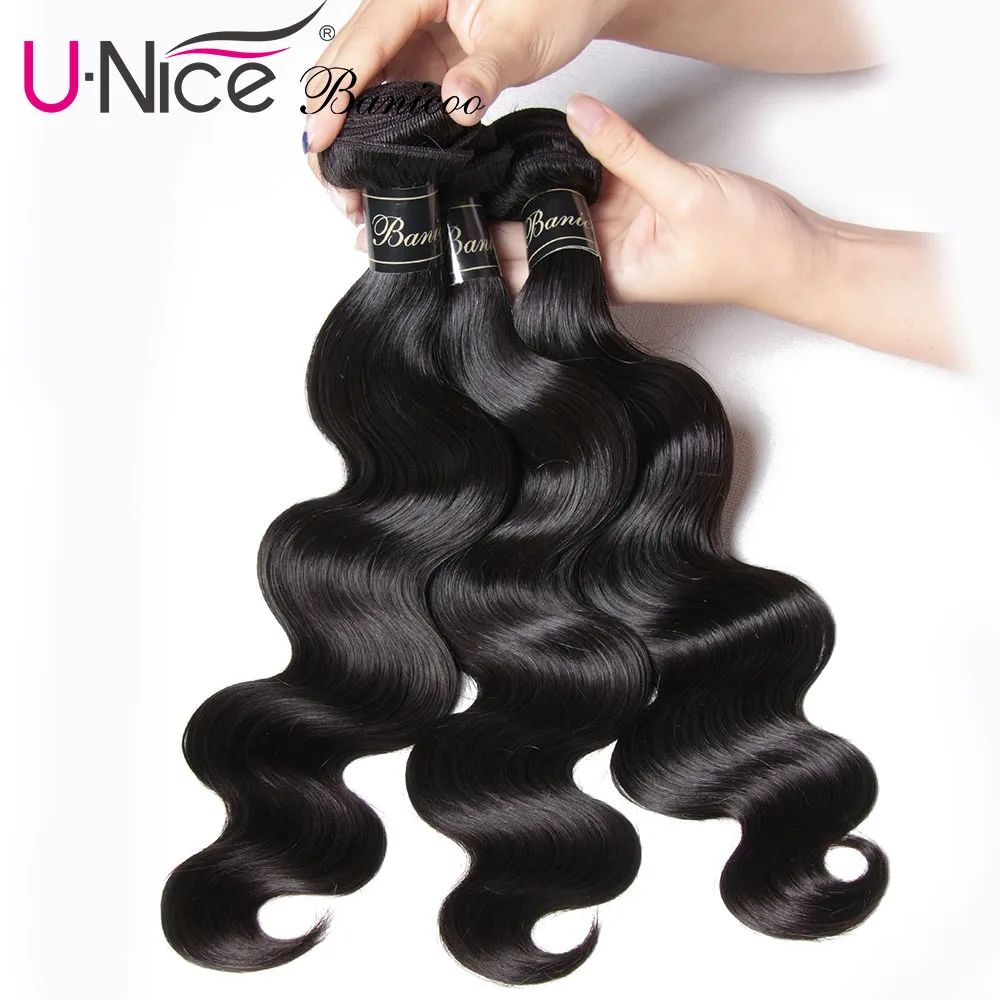 UNice Hair Banicoo Series 10A Virgin Hair Unprocessed Human Hair Weaving 3 Bundles 8-28"Brazilian Virgin Hair Body Wave Bundles
UNice Hair Banicoo Series 10A Virgin Hair Unprocessed Human Hair Weaving 3 Bundles 8-28"Brazilian Virgin Hair Body Wave Bundles