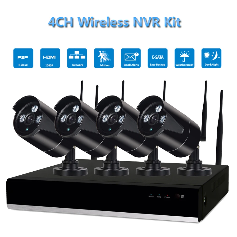 PUAroom 4CH IP Full HD 1080P network surveillance camera night vision H.264 NVR Best Wireless CCTV Camera System
PUAroom 4CH IP Full HD 1080P network surveillance camera night vision H.264 NVR Best Wireless CCTV Camera System