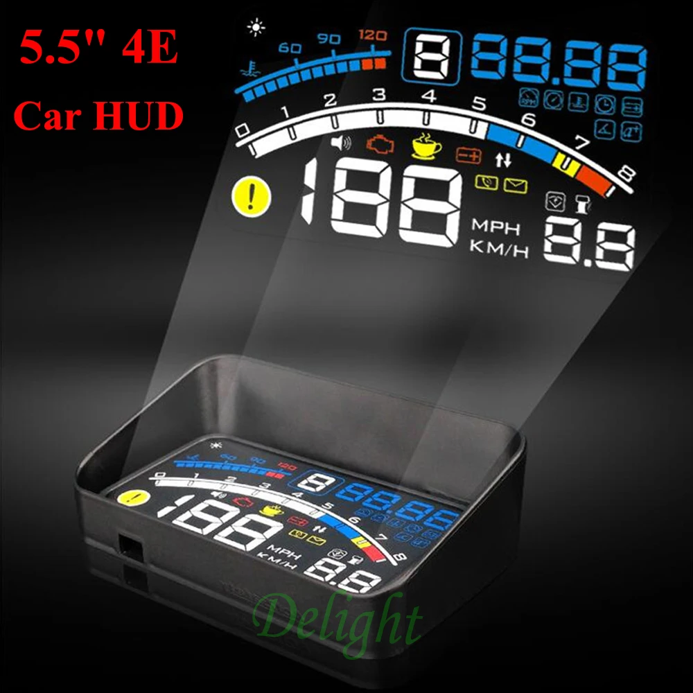 4E 5.5" Car OBD2 II EUOBD car HUD Head Up Display Overspeed Warning System Projector Windshield Auto Electronic Voltage Alarm
4E 5.5" Car OBD2 II EUOBD car HUD Head Up Display Overspeed Warning System Projector Windshield Auto Electronic Voltage Alarm