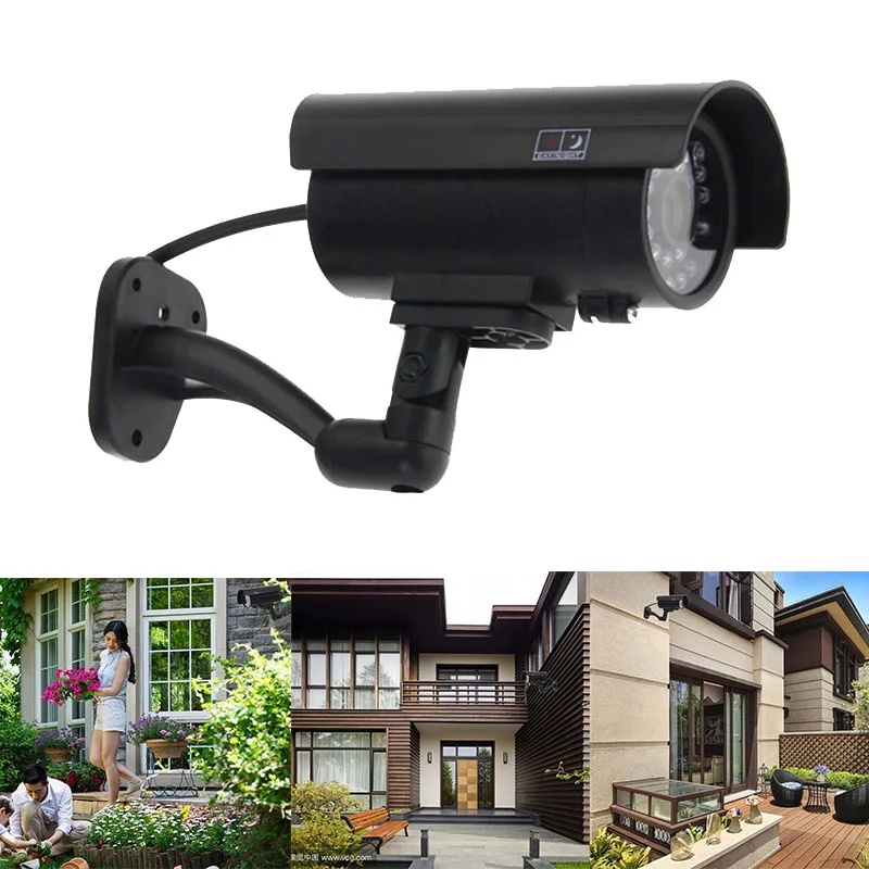 Fake Dummy CCTV Security Camera Simulation Camera with Flashing LED Light LCC77 
Fake Dummy CCTV Security Camera Simulation Camera with Flashing LED Light LCC77