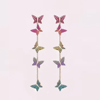 Queen Lotus High Quality Luxury S925 Vintage Colorful AAA Zircon Butterfly Women Earrings Jewelry Drop Earrings
Queen Lotus High Quality Luxury S925 Vintage Colorful AAA Zircon Butterfly Women Earrings Jewelry Drop Earrings