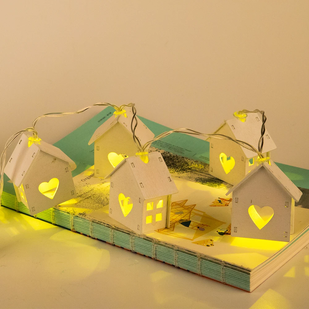 1.5M 10pcs LED Christmas Tree House Style Light Led String wedding natal Garland New Year Christmas Decorations For home
1.5M 10pcs LED Christmas Tree House Style Light Led String wedding natal Garland New Year Christmas Decorations For home