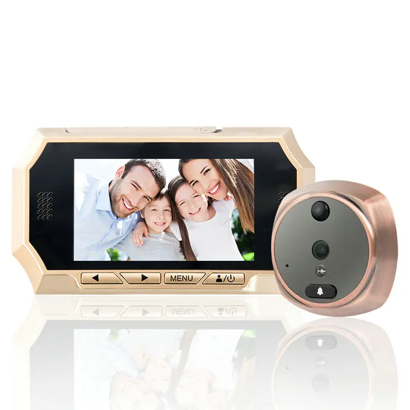 4.3 inch LCD Door Phone 160 Degree HD Peephole Viewer Night Vision Digital Doorbell Color IR Camera Automatic Video Ring |